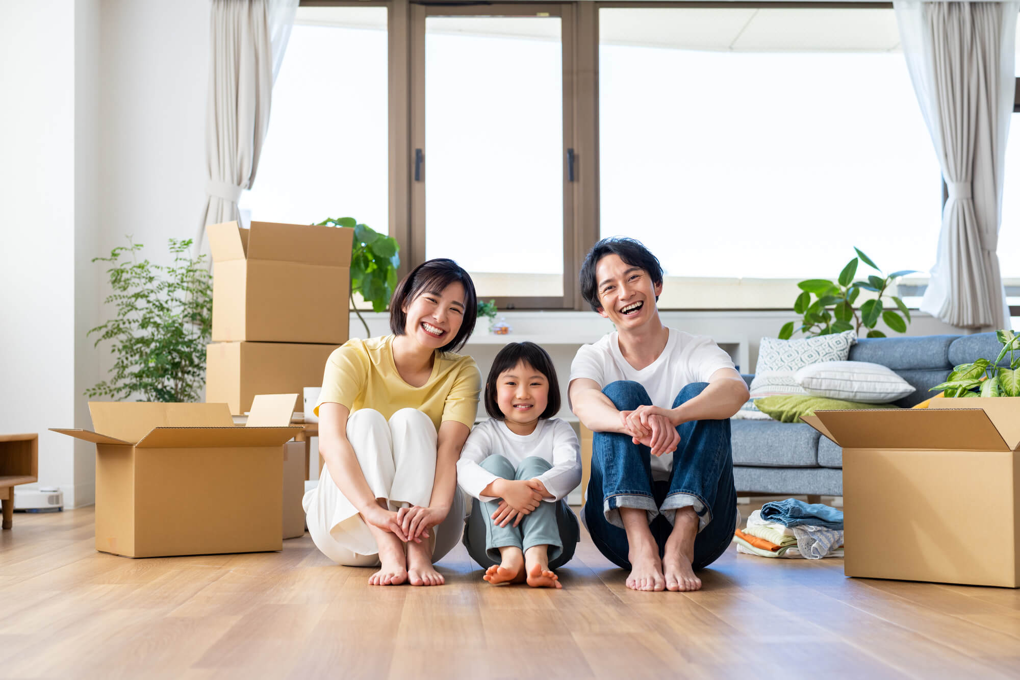 便利屋利用で引っ越しした家族